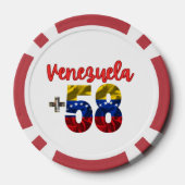 58 Venezuela Pride Authentieke Venezolaanse roots Poker Chips (Achterkant)