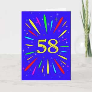58e 'Birthday Explosion'-Kaart Kaart
