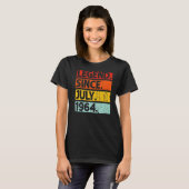 58e geboortedag sinds juli 1964 58 jaar t-shirt (Voorkant volledig)
