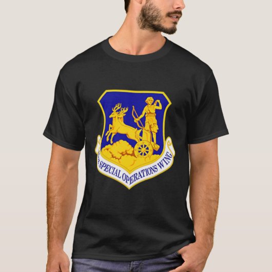 58e speciale operaties vleugel luchtmacht militair t-shirt (Voorkant)