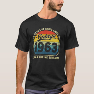 58e verjaardag  1963 Quarantine 58 jaar oud T-shirt