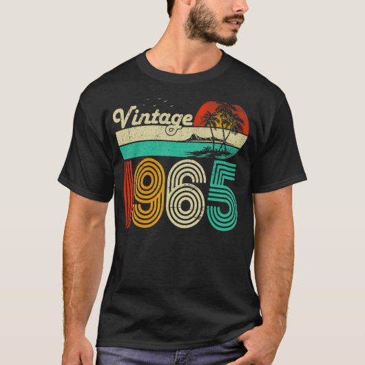 58e  verjaardag 1965 58-jarige Mannen vrouwen T-shirt (Voorkant)
