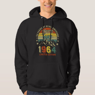 58e verjaardag 58 jaar Geweldige sinds mei 1964 Vi Hoodie
