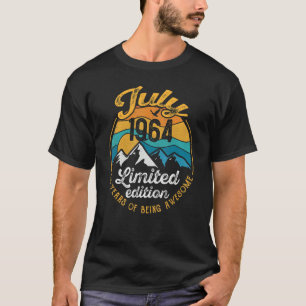 58e verjaardag 58 jaar oud Geweldige sinds juli 19 T-shirt