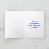 58e verjaardag: Fun Cake and Candles + Custom Name Kaart (Binnen)