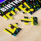 58e verjaardag — Fun, Colorful Music Symbols & "58 Legpuzzel (Zijkant)