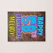 58e verjaardag ~ Fun, geïnspireerd door Urban Graf Legpuzzel (Horizontaal)