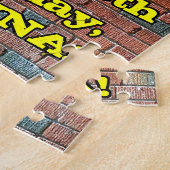 58e verjaardag: Fun Graffiti-geïnspireerde regenbo Legpuzzel (Zijkant)