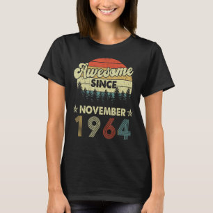 58e verjaardag Geweldige sinds november 1964 58 ja T-shirt