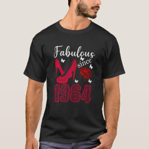 58e verjaardag op hoge hoogte van vrouwen 58 jaar t-shirt
