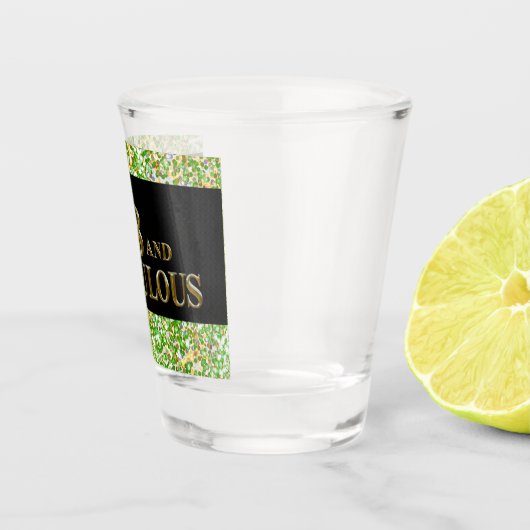 58e verjaardag shot glas (Rechts)