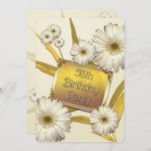 58e verjaardag Uitnodiging voor daders (Voorkant / Achterkant)