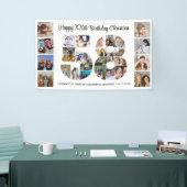58e verjaardagsfeest Nummer 58 Fotocollage Spandoek (Beurs)