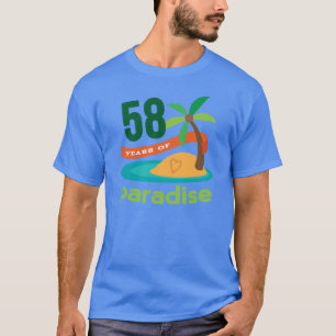 58ste bruiloft Jubileum Funny Gift voor haar T-shirt