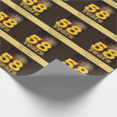 58ste Jubileum voor bruiloft Cadeaupapier (Hoek)