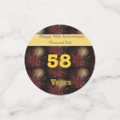 58ste Jubileum voor bruiloft Confetti (Kleine voorkant)