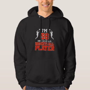 58ste verjaardag 58 jaar oud basketballer hoodie
