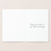 58ste verjaardag - Art Deco geïnspireerde look "58 Folie Kaarten (Binnen)