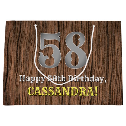 58ste verjaardag: Country Western geïnspireerd uit Groot Cadeauzakje (Voorkant)