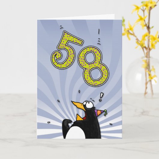 58ste Verjaardag - de Kaart van de Verrassing van (Gele Bloem)