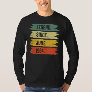 58ste verjaardag Retro Legends werden geboren in T-shirt