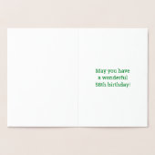 58ste verjaardag: Vet "58 JAAR OUD!" Goudfolie Kaa Folie Kaarten (Binnen)