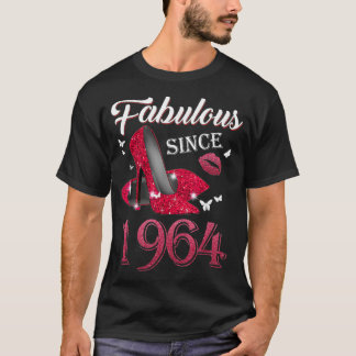 58th Birthday High Heels 58 Years Old Fabulous Sin T-shirt