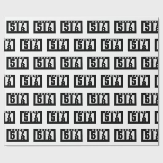 58th Birthday Odometer Cadeaupapier (Vlak)