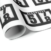 58th Birthday Odometer Cadeaupapier (Rol Hoek)