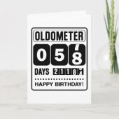 58th Birthday Oldometer Kaart (Voorkant)