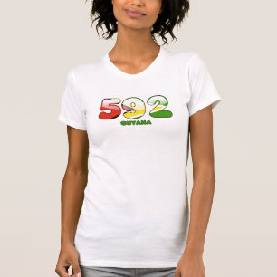 592 Netnummer voor Guyana T-shirt