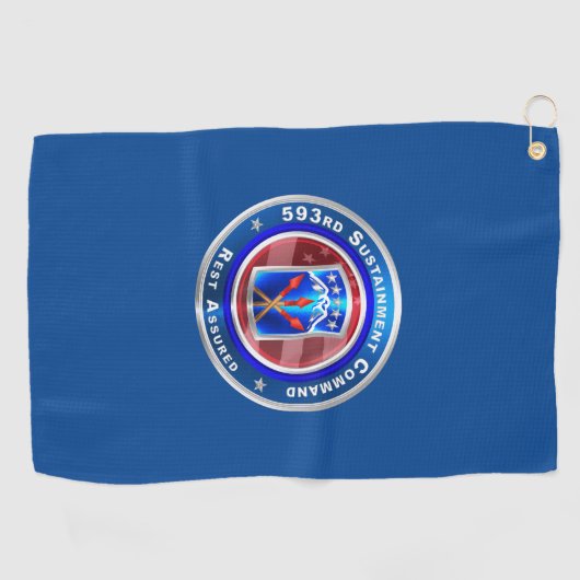 593e duurzaamheidscommando "Rest Assured" Golf Tow Golfhanddoek (Horizontaal)