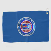 593e duurzaamheidsopdracht "Verzekerde rust" Golfhanddoek (Horizontaal)