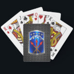 593e Duurzaamheidsopdrachtafspeelkaarten Pokerkaarten<br><div class="desc">Toon uw trots op de 593e duurzaamheidsopdracht "Verzekerde rust"! Zeer uniek designcadeau voor iedereen die op zoek is naar een speciaal cadeau. Dit uniek ontworpen aangepaste ontwerp-kunstwerk is een prachtig cadeau voor uw favoriete soldaat! De 593e duurzaamheidsbrigade "Rest Assured" is een kritisch onderdeel van de gevelde I-korps en een integraal...</div>