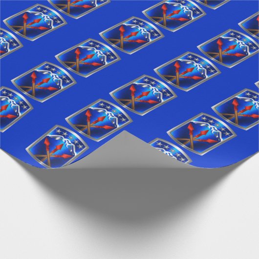 593rd Sustainment Command “Rust Zeker” Cadeaupapier (Hoek)