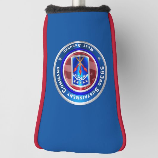 593rd Sustainment Command “Rust Zeker” Golfheadcover (Draai 90)