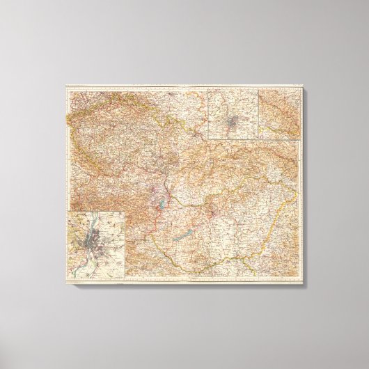 5960 Tsjechoslowakije, Hongarije Canvas Afdruk (Voorkant)