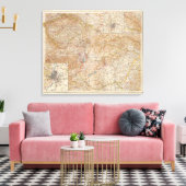 5960 Tsjechoslowakije, Hongarije Canvas Afdruk (Insitu (Woonkamer))