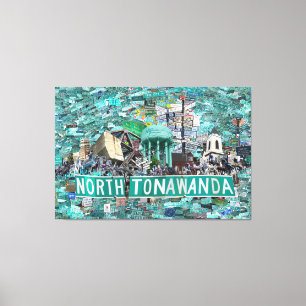 59.26" x 40.00 opgespannen canvas - Straten van NT Afdruk
