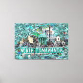 59.26" x 40.00 Stretched Canvas - Streets of NT  (Voorkant)