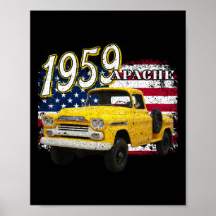 59 Apache Truck 4 juli Amerikaans Poster