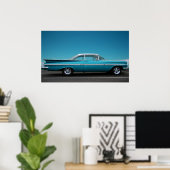 "59 Chevy in Blue Poster (Thuiskantoor)
