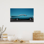 "59 Chevy in Blue Poster (Keuken)