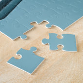 59 Corvette Blue Background Legpuzzel (Zijkant)