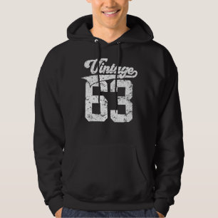 59 jaar 1963 College 59th Birthday Hoodie