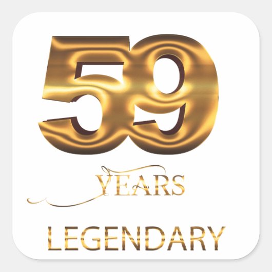 59 jaar legendarische sticker (Voorkant)