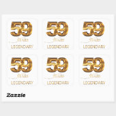 59 jaar legendarische sticker (Vel)