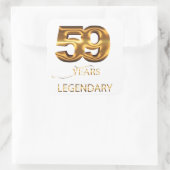 59 jaar legendarische sticker (Tas)