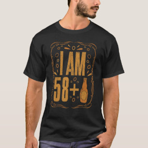 59 jaar oud Born Retro Beer Drink alcoholgeboorte T-shirt