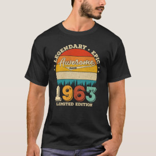 59 jaar oud Geweldige sinds 1963 59e geboorte Gift T-shirt